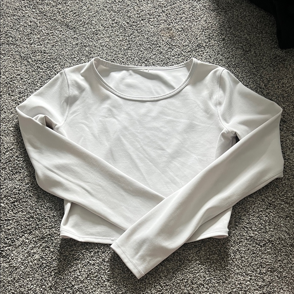Lululemon Athletic White Long Sleeve Top